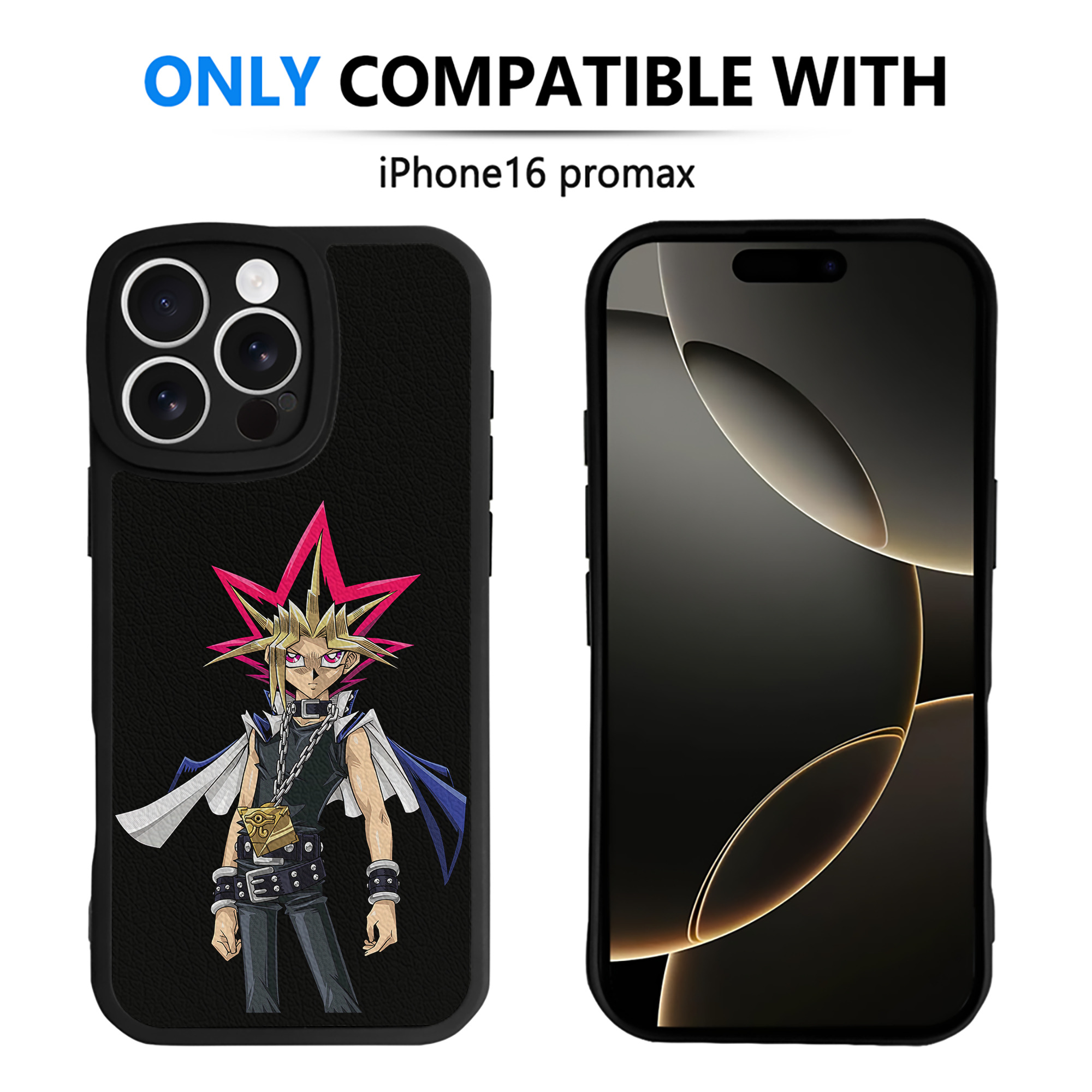 遊☆戯☆王 Yu-Gi-Oh! 【iPhone 16シリーズ対応】シリコンスマホケース（レザー調） 材質：シリコン